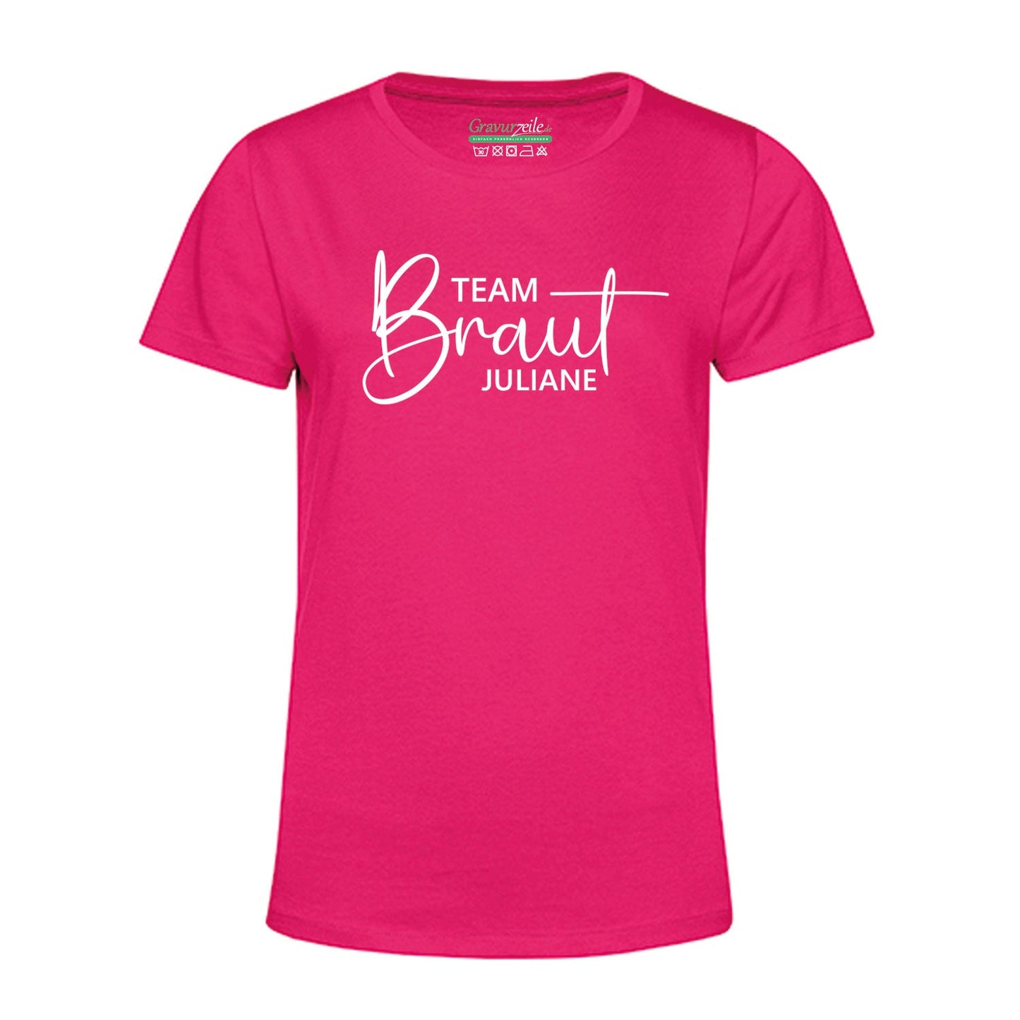 Personalisiertes T-Shirt für Damen - TEAM Braut