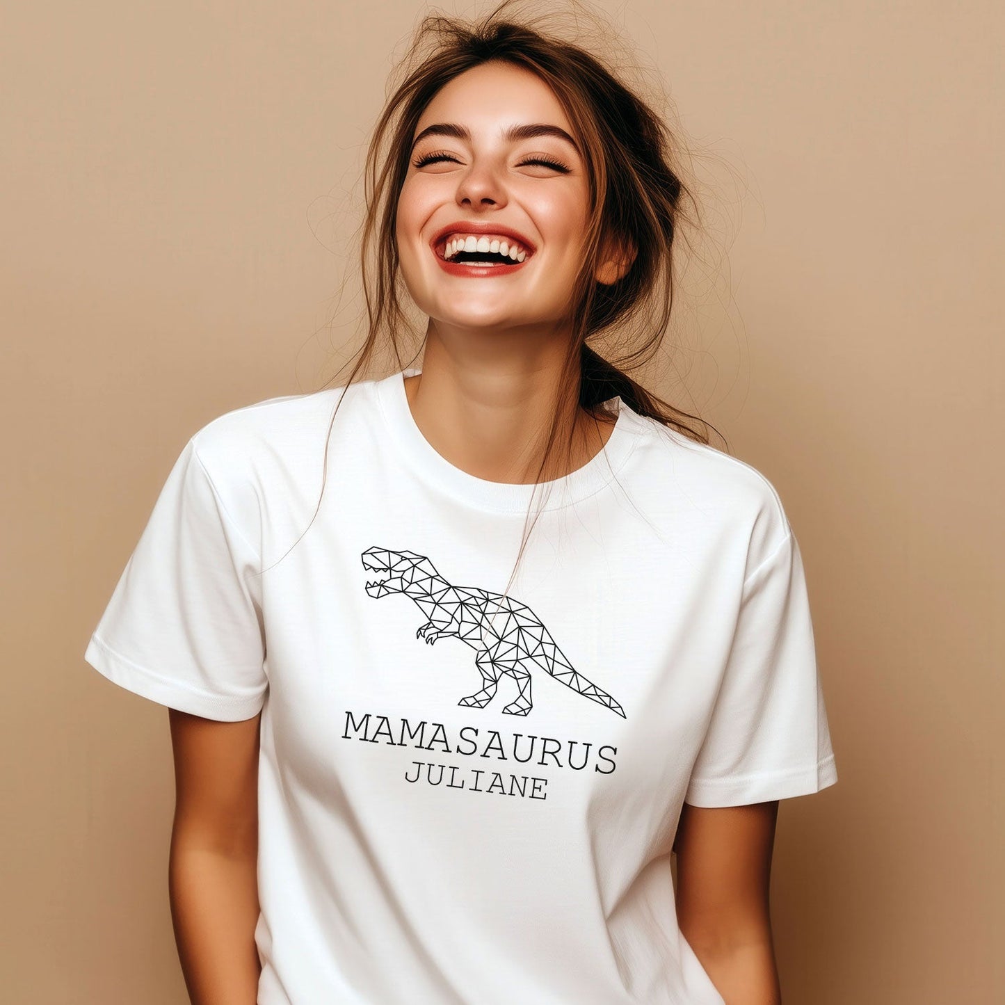 Personalisiertes T-Shirt für Damen - MAMASAURUS