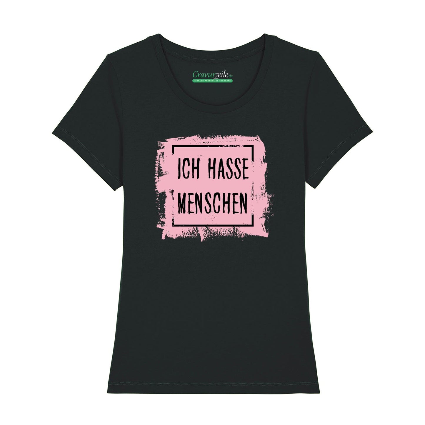 Bedrucktes T-Shirt für Damen - Ich hasse Menschen