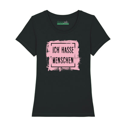 Bedrucktes T-Shirt für Damen - Ich hasse Menschen