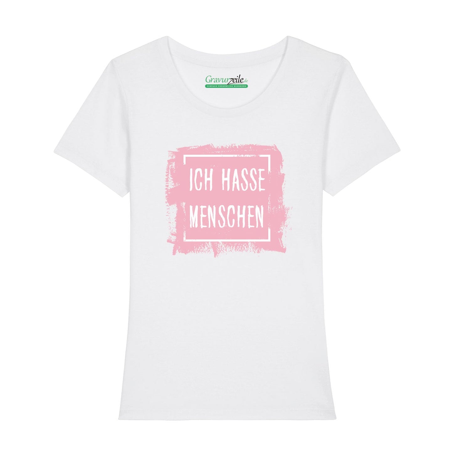 Bedrucktes T-Shirt für Damen - Ich hasse Menschen