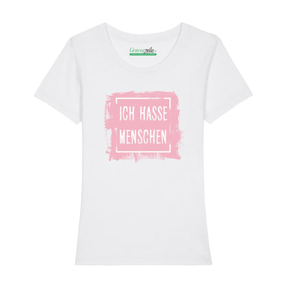 Bedrucktes T-Shirt für Damen - Ich hasse Menschen