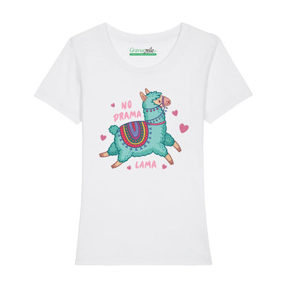 Bedrucktes T-Shirt für Damen - No drama Lama