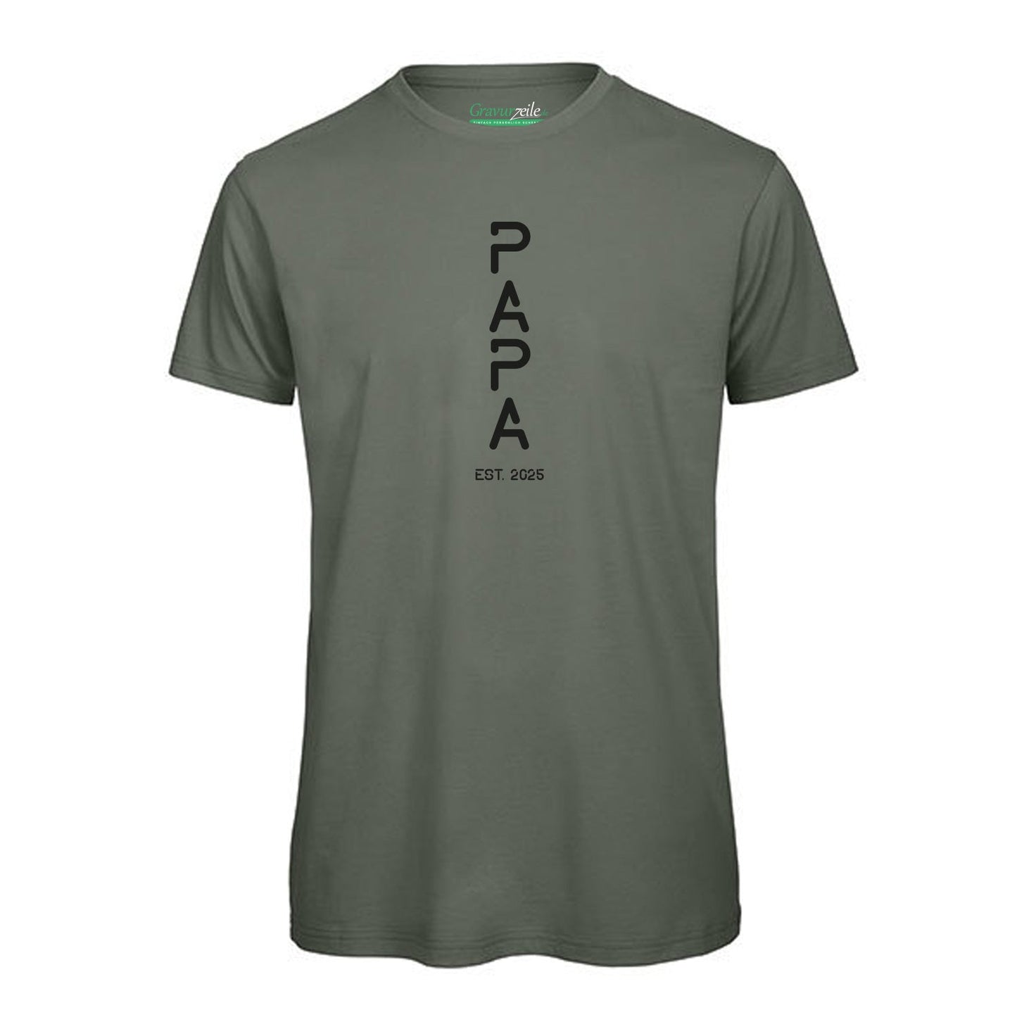 Bedrucktes T-Shirt für Herren - PAPA EST. Space