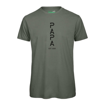 Bedrucktes T-Shirt für Herren - PAPA EST. Space