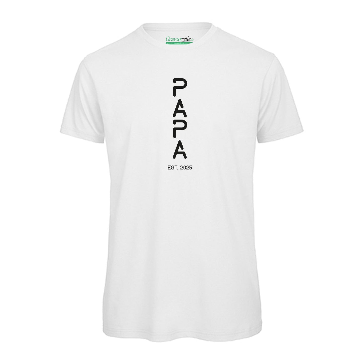 Bedrucktes T-Shirt für Herren - PAPA EST. Space