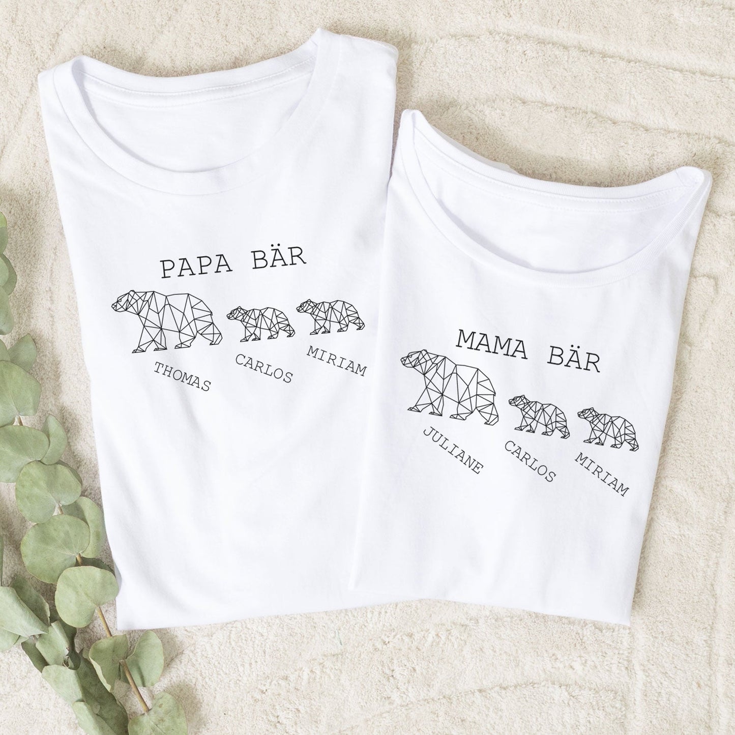 Personalisiertes T-Shirt für Damen - Mama Bär