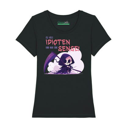 Bedrucktes T-Shirt für Damen - So viele Idioten