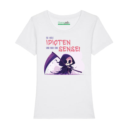 Bedrucktes T-Shirt für Damen - So viele Idioten