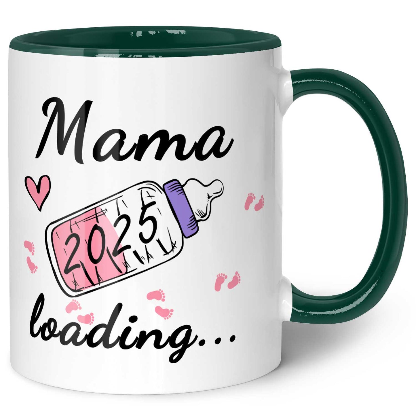 Bedruckte Tasse mit Spruch - Baby Loading in versch. Varianten