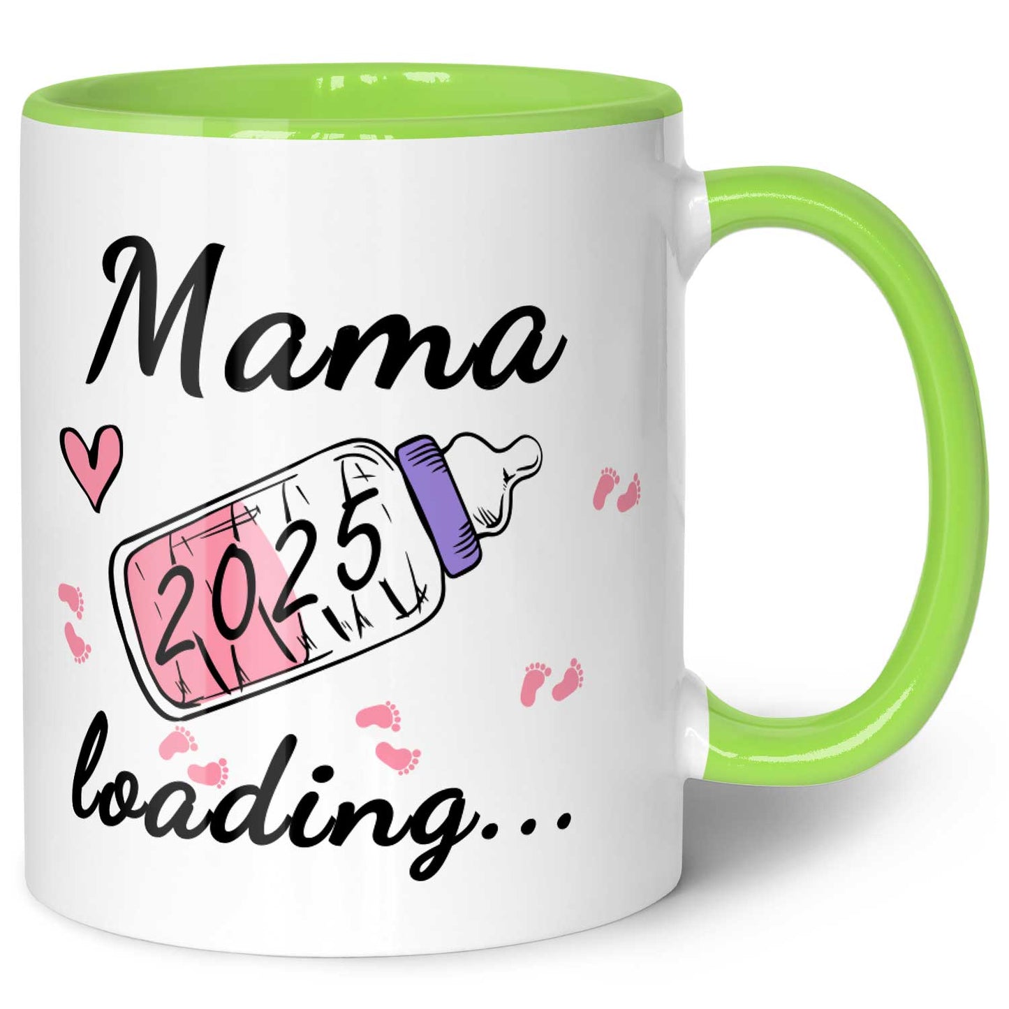 Bedruckte Tasse mit Spruch - Baby Loading in versch. Varianten