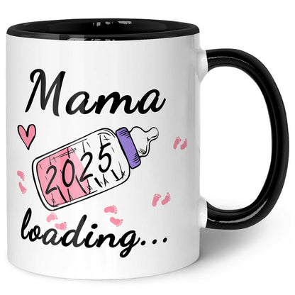 Bedruckte Tasse mit Spruch - Baby Loading in versch. Varianten