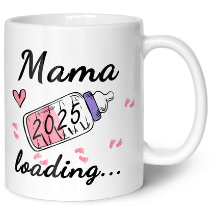 Bedruckte Tasse mit Spruch - Baby Loading in versch. Varianten