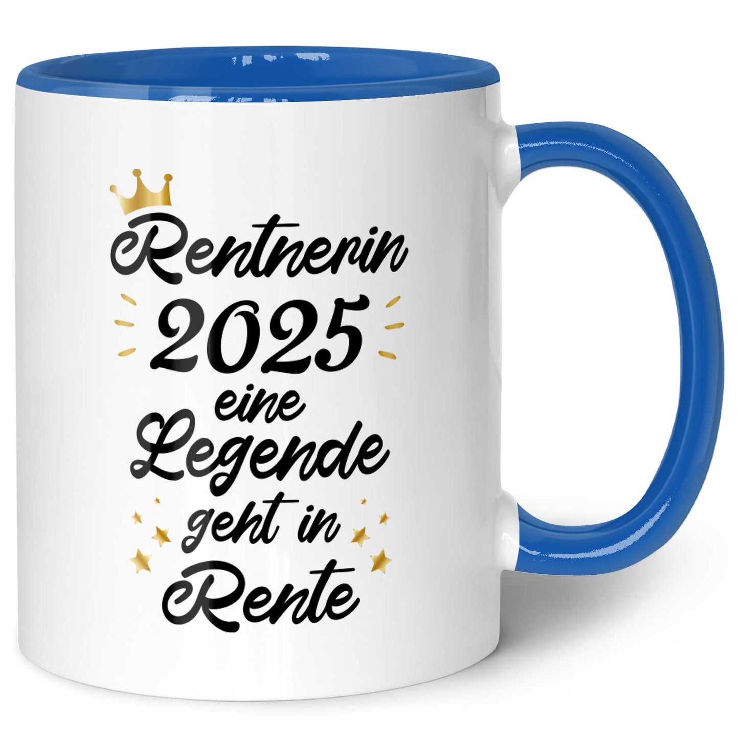 Bedruckte Tasse mit Spruch Rentner/Rentnerin