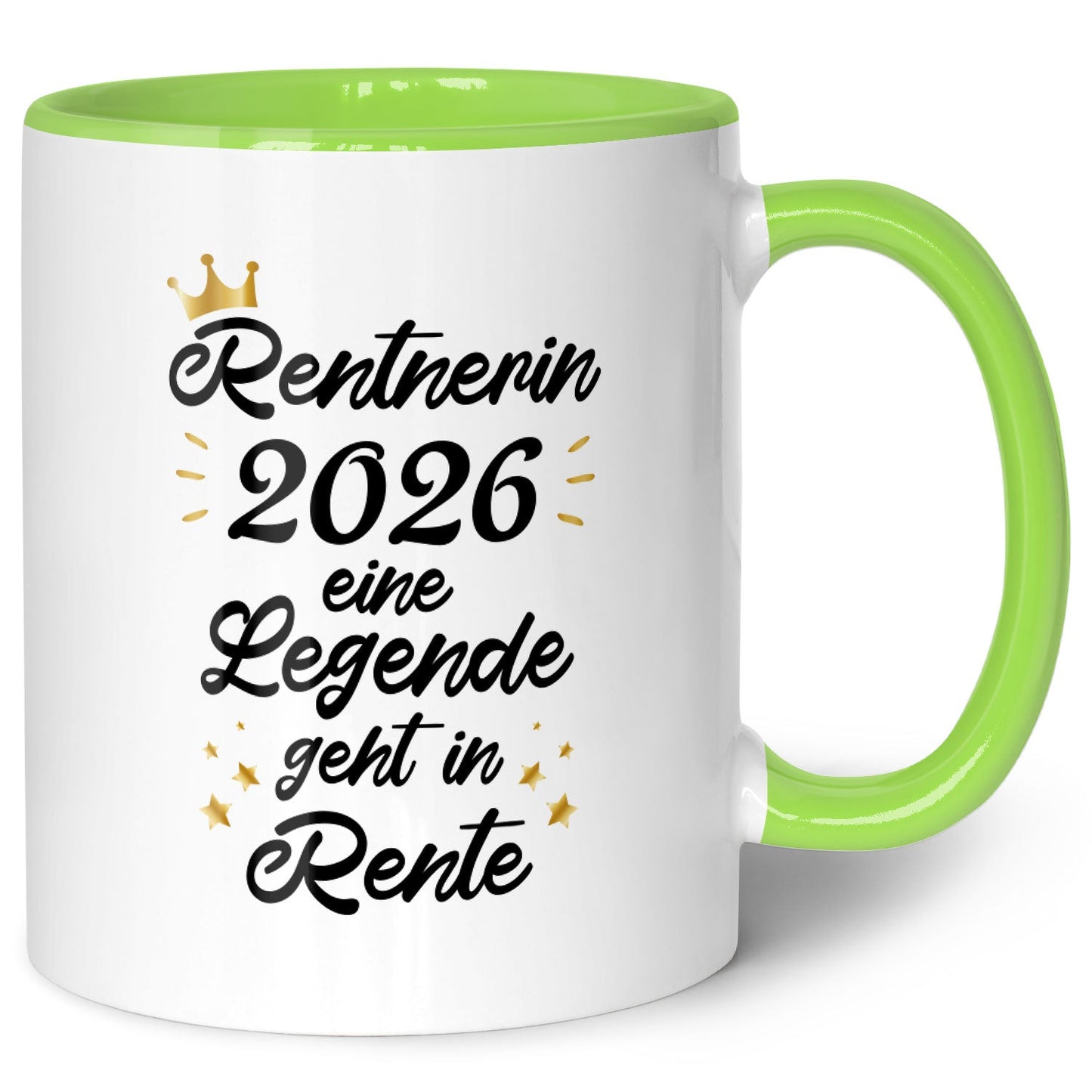 Bedruckte Tasse mit Spruch Rentner/Rentnerin