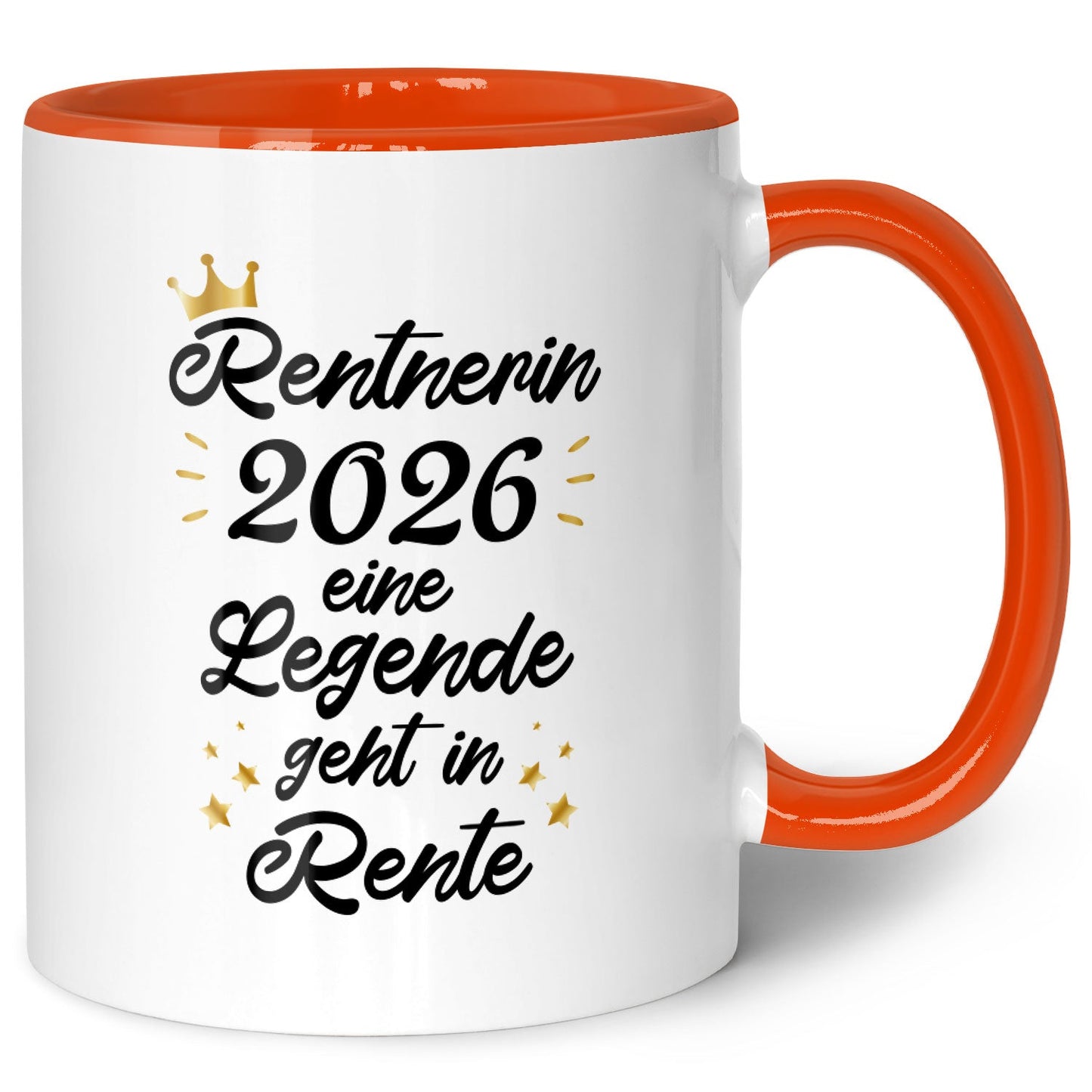 Bedruckte Tasse mit Spruch Rentner/Rentnerin