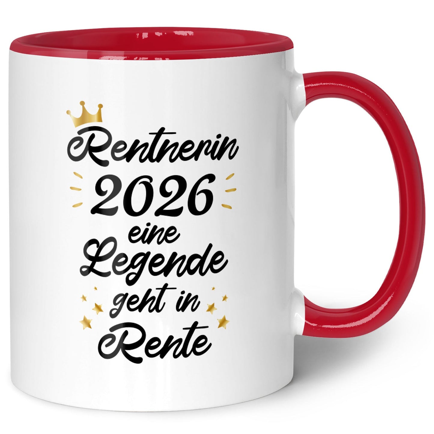 Bedruckte Tasse mit Spruch Rentner/Rentnerin