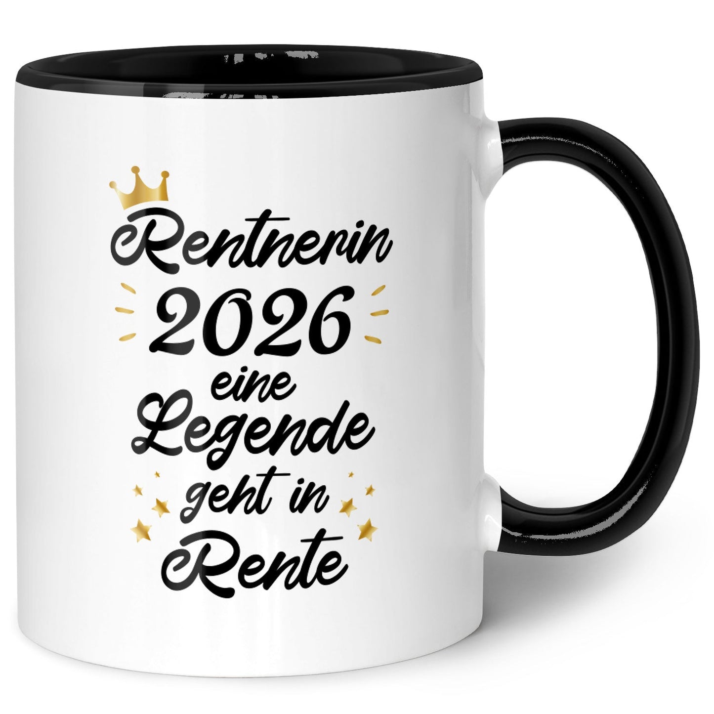 Bedruckte Tasse mit Spruch Rentner/Rentnerin