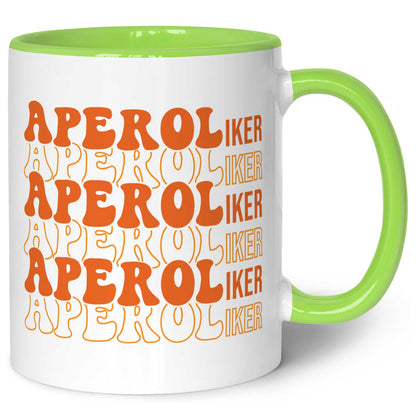 Bedruckte Tasse mit Aperol Spritz Motiv - Aperoliker - Aperol Geschenk für Frauen und Männer