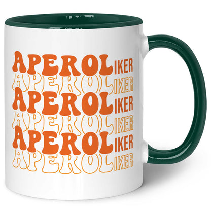 Bedruckte Tasse mit Aperol Spritz Motiv - Aperoliker - Aperol Geschenk für Frauen und Männer