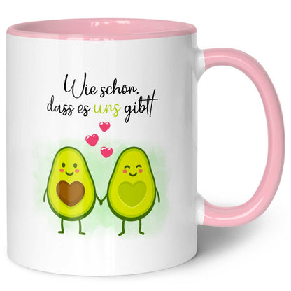 Bedruckte Tasse mit Spruch - Avocado Love