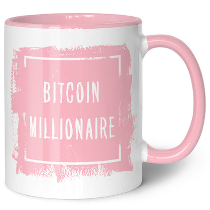 Bedruckte Tasse mit Spruch - Bitcoin Millionaire