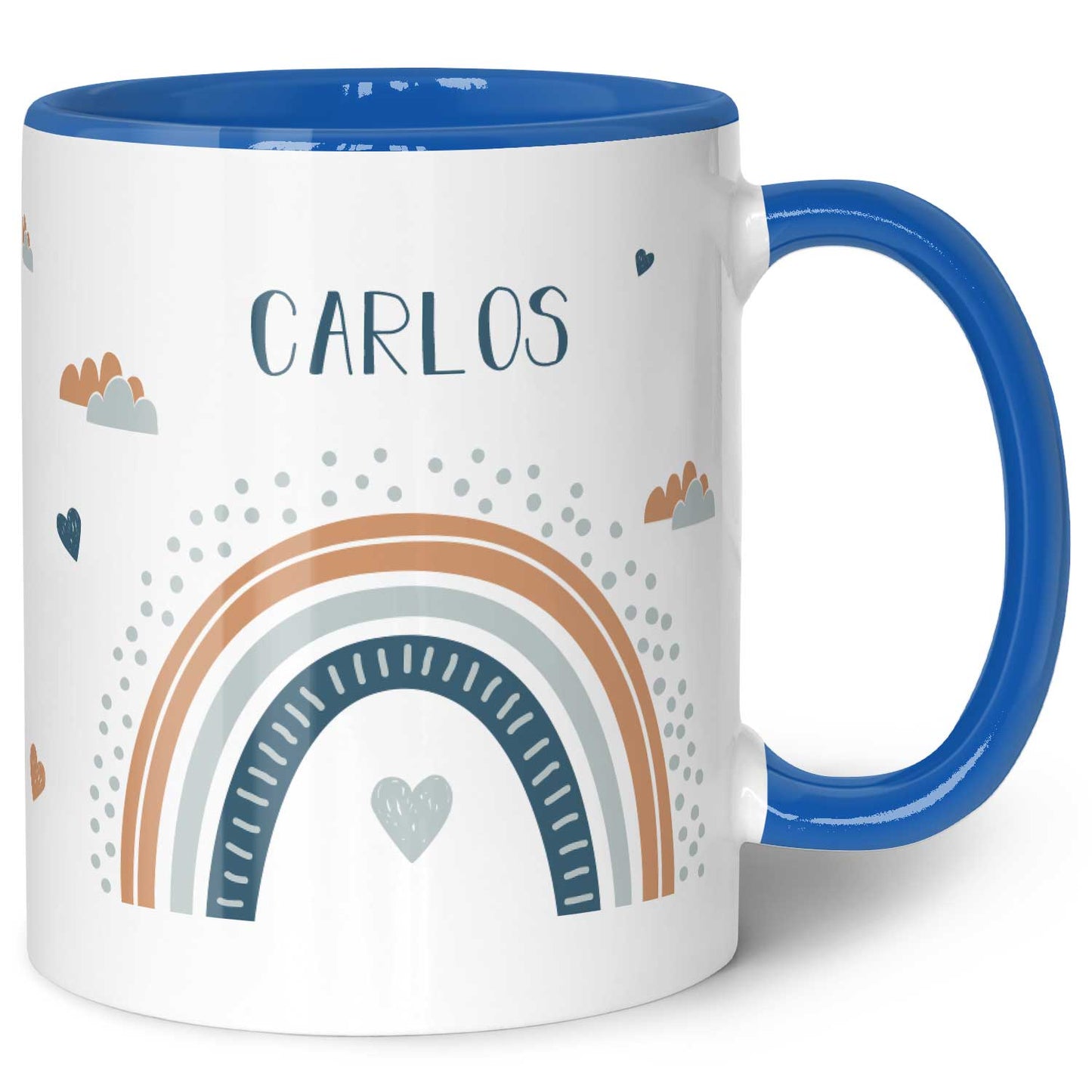 Bedruckte Tasse - Regenbogen - Personalisiert mit Namen - Für Mädchen und Jungen