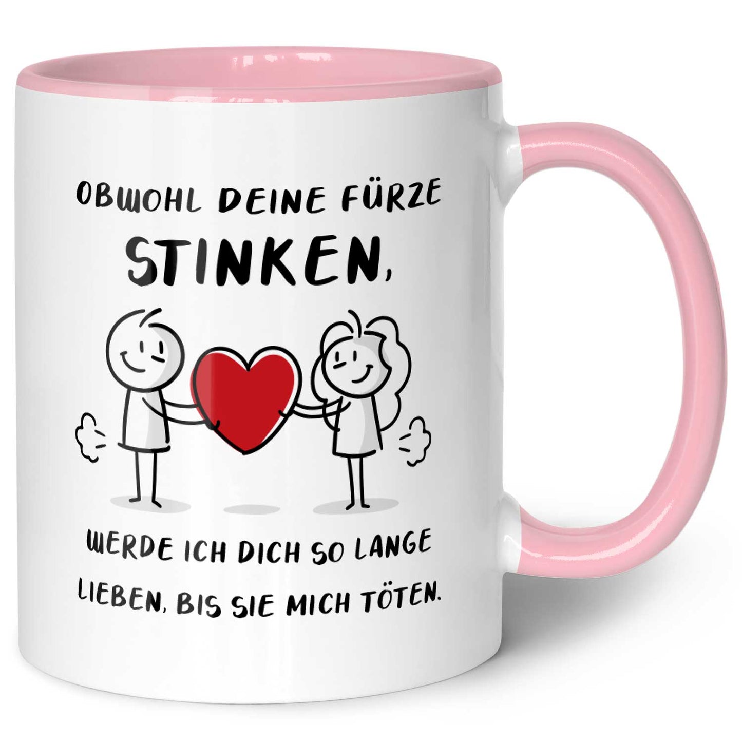 Bedruckte Tasse mit Spruch - Deine Fürze stinken