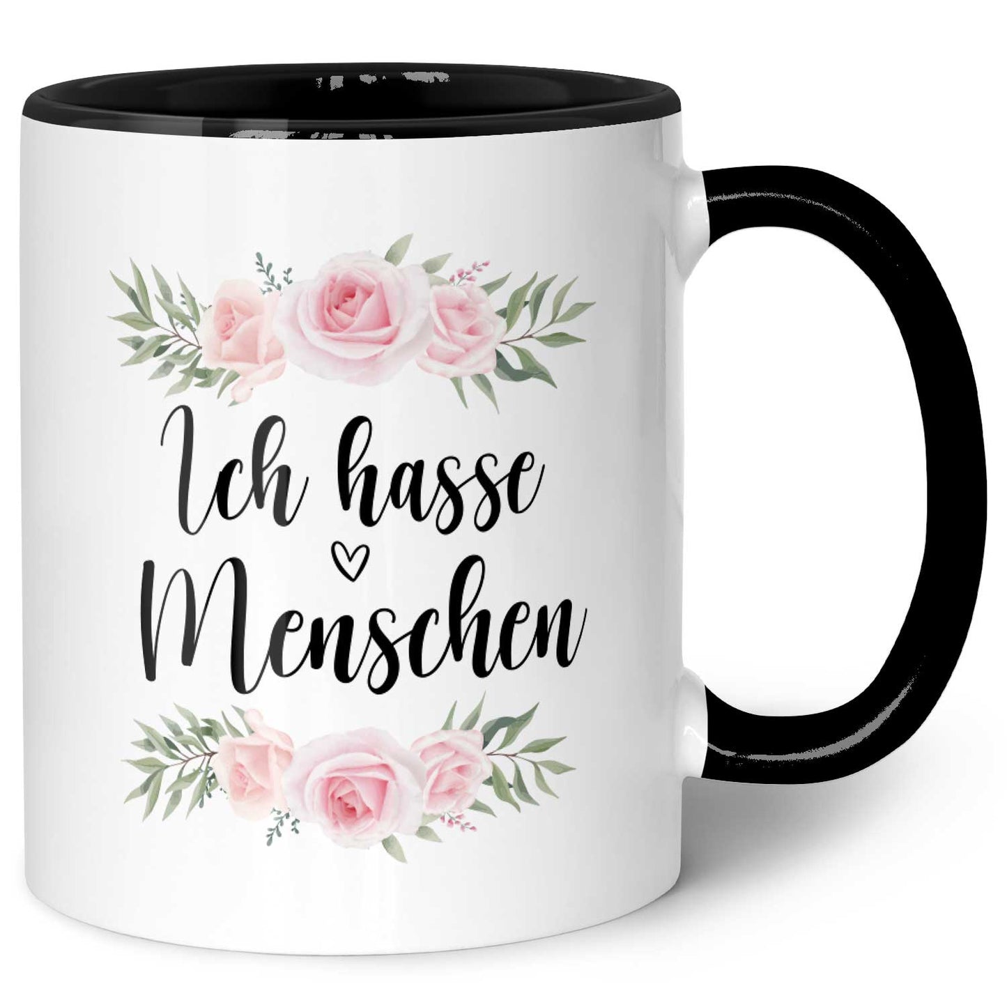 Bedruckte Tasse Ich hasse Menschen