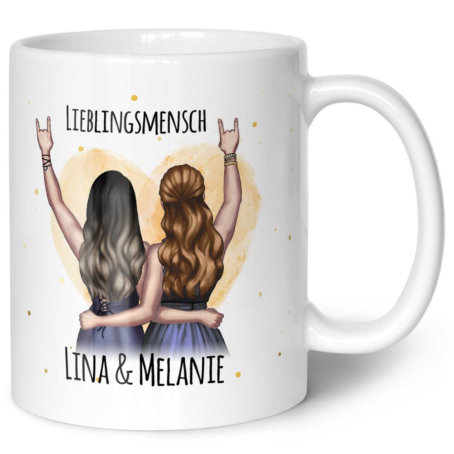 Bedruckte Tasse mit Konfiguration - Beste Freundin