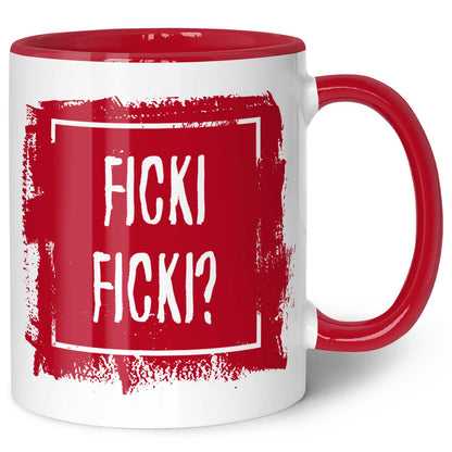 Bedruckte Tasse mit Spruch - Ficki Ficki?