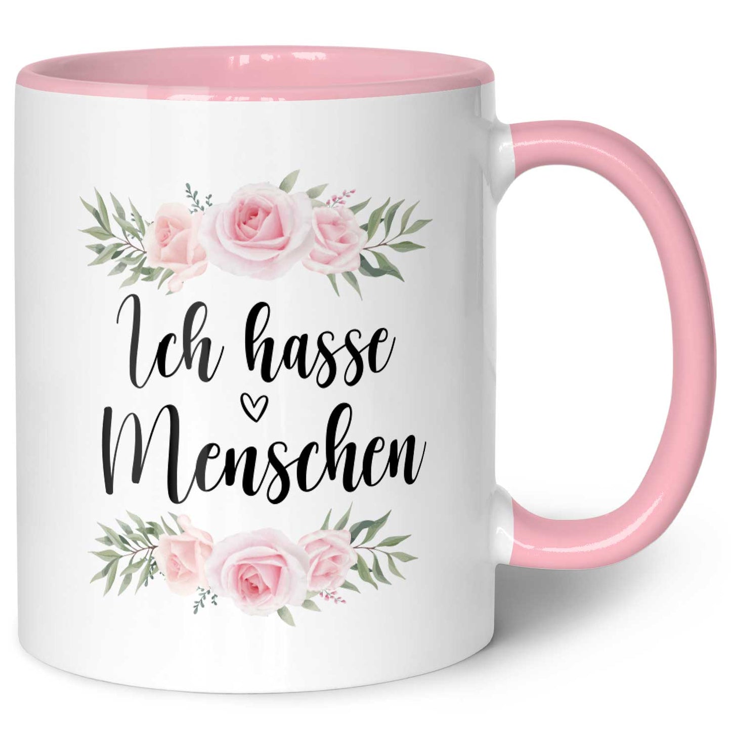 Bedruckte Tasse Ich hasse Menschen
