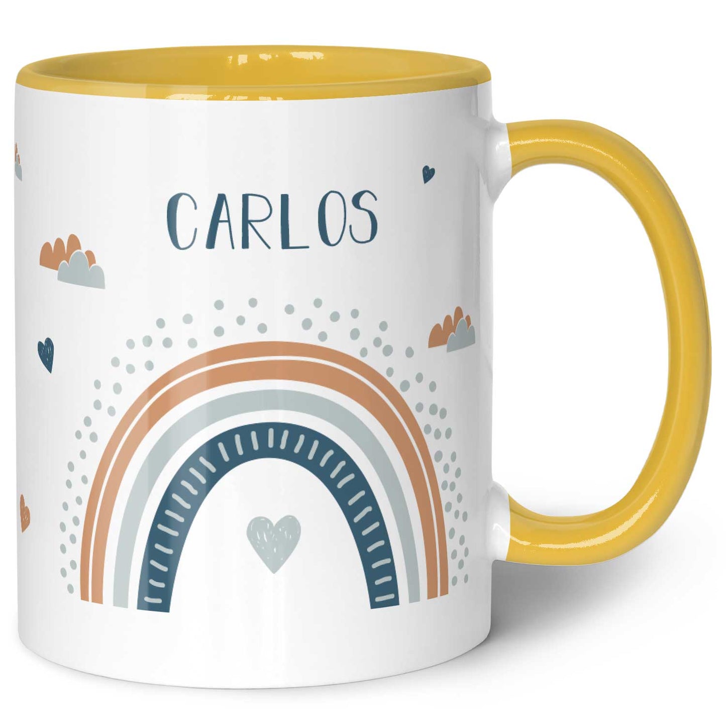 Bedruckte Tasse - Regenbogen - Personalisiert mit Namen - Für Mädchen und Jungen