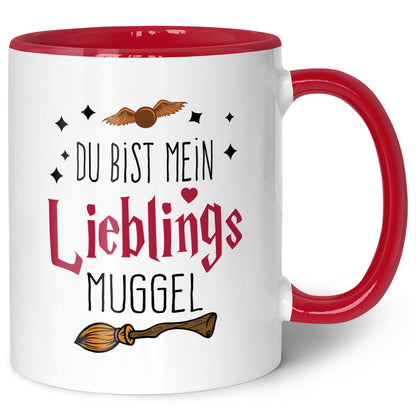 Bedruckte Tasse mit Spruch - Du bist mein Lieblingsmuggel