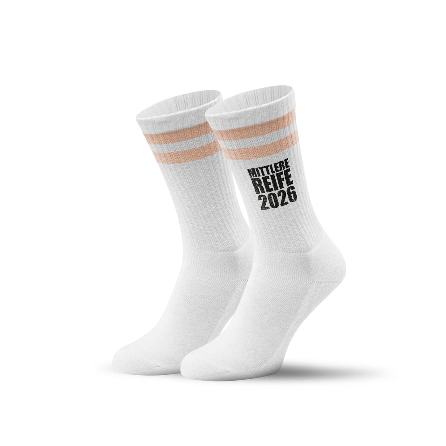 Tennissocken - Mittlere Reife - personalisiert mit Namen & Jahr