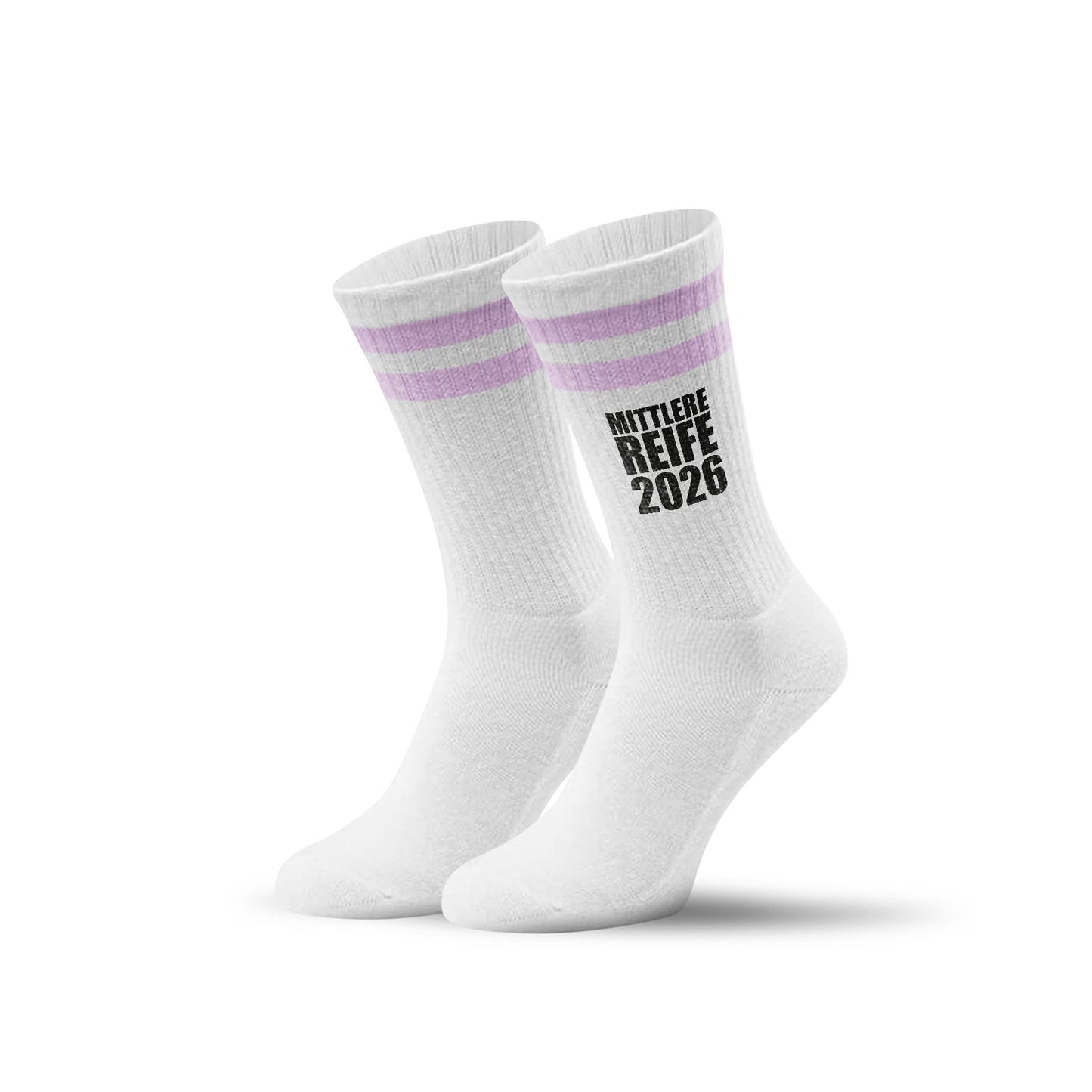 Tennissocken - Mittlere Reife - personalisiert mit Namen & Jahr