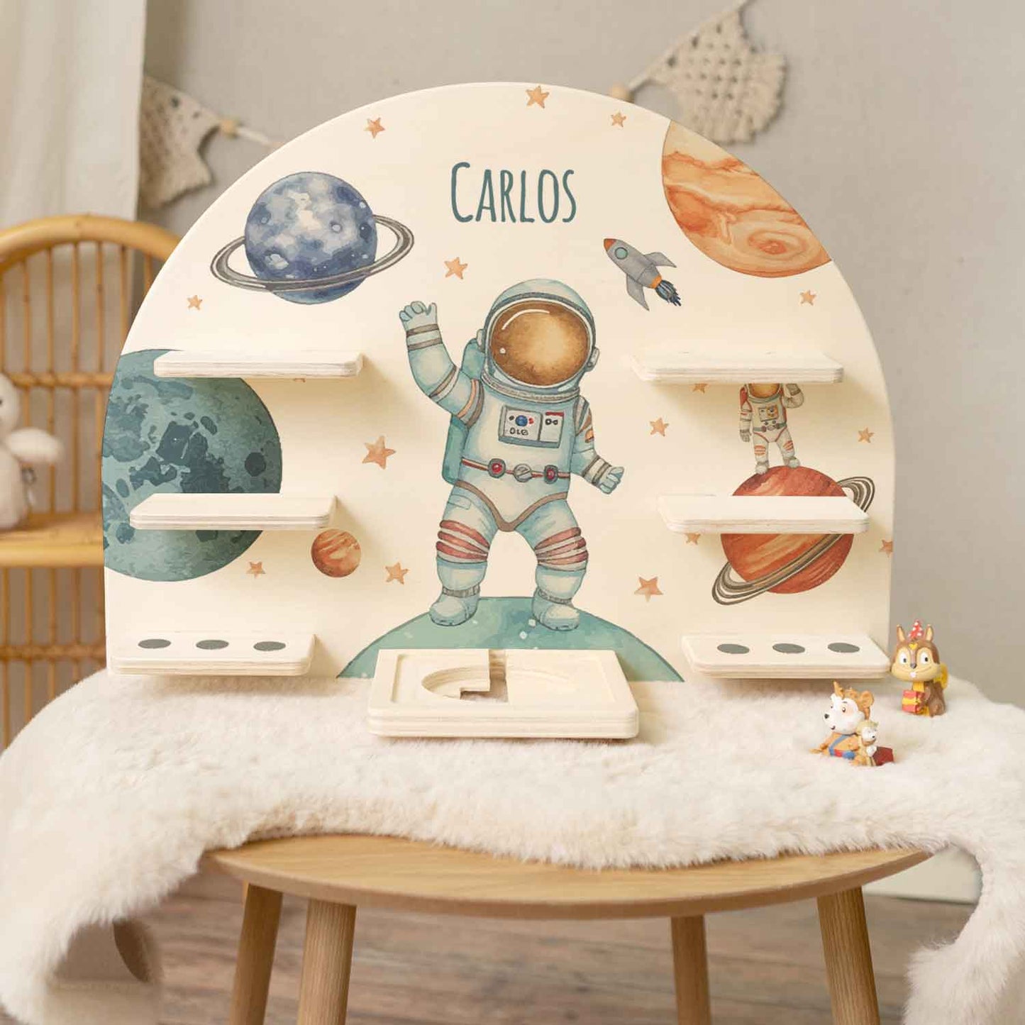 Toniebox Regal für Kinderzimmer - Astronaut - Personalisiert mit Namen