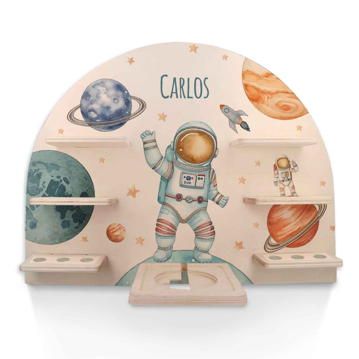 Toniebox Regal für Kinderzimmer - Astronaut - Personalisiert mit Namen