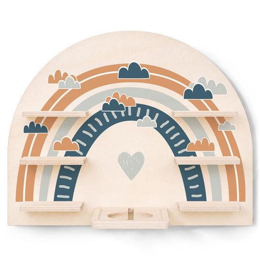 Toniebox Regal für Kinderzimmer - Regenbogen - Kinder Wandregal