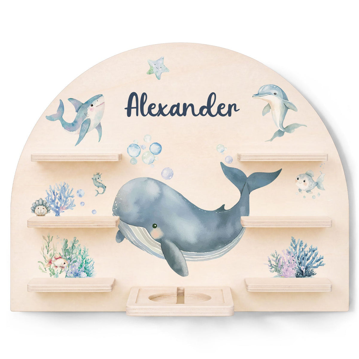 Toniebox Regal für Kinderzimmer - See - Personalisiert mit Namen
