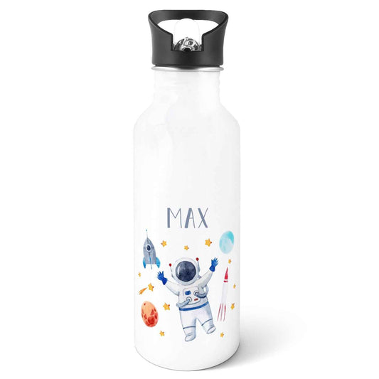 Bedruckte Trinkflasche aus Edelstahl - Astronaut