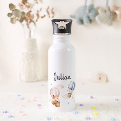 Bedruckte Trinkflasche aus Edelstahl - Ballon