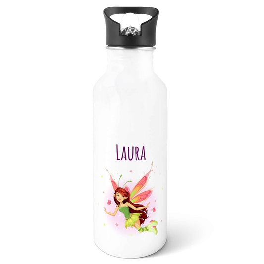 Bedruckte Trinkflasche aus Edelstahl - Zauberfee