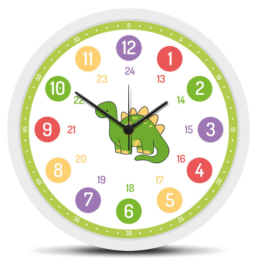 Wanduhr Kinder Dino - mit UV Druck