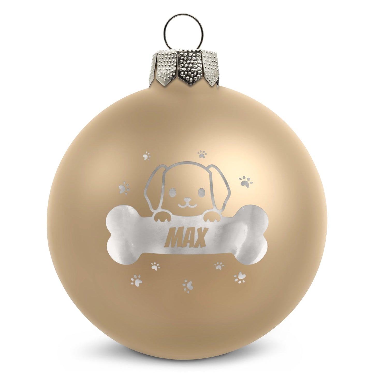 Gravierte Weihnachtskugel - Haustier - Hund & Katze