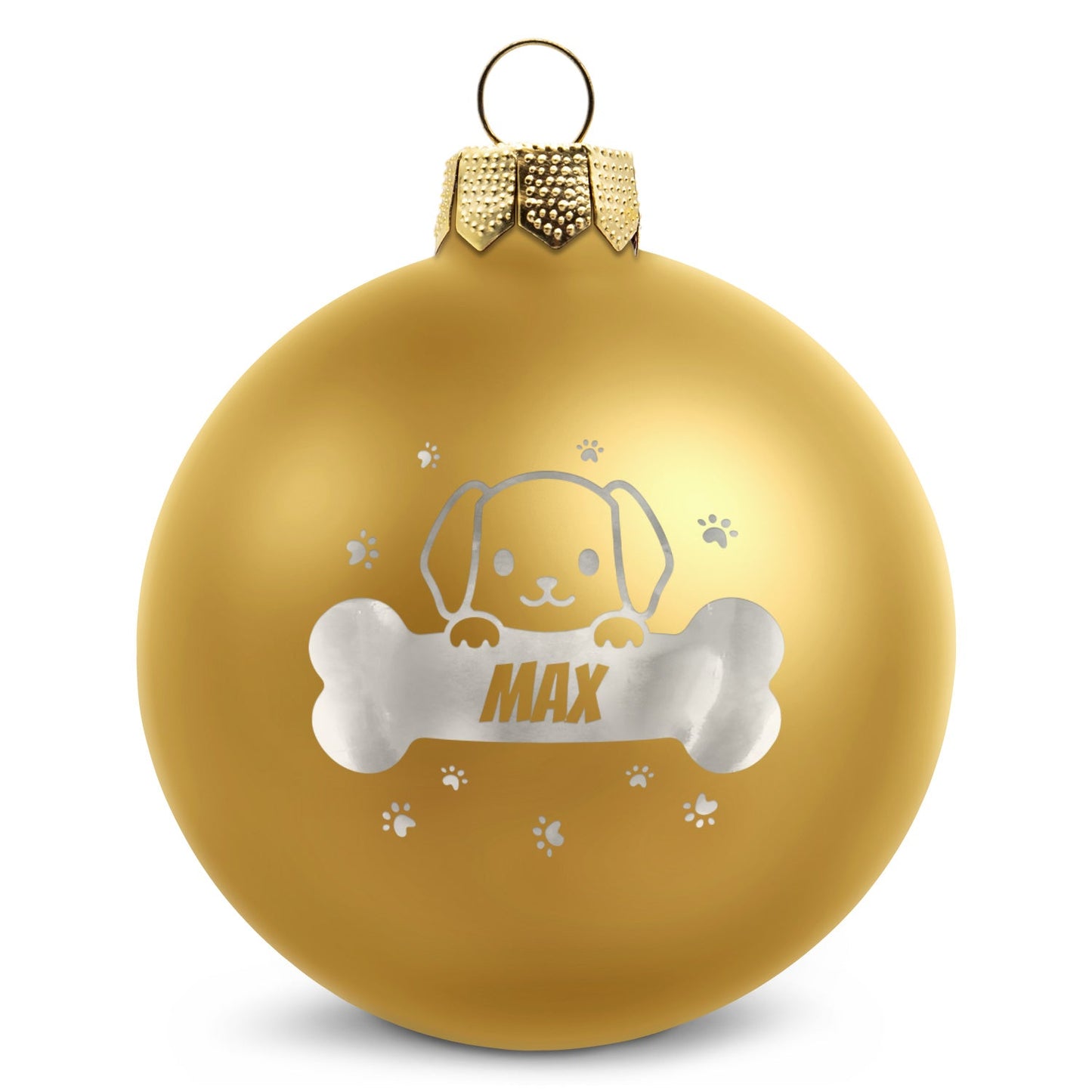 Gravierte Weihnachtskugel - Haustier - Hund & Katze