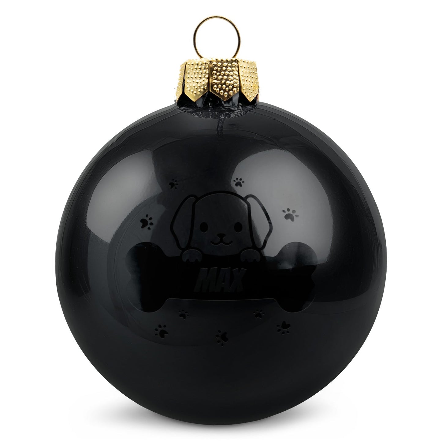 Gravierte Weihnachtskugel - Haustier - Hund & Katze