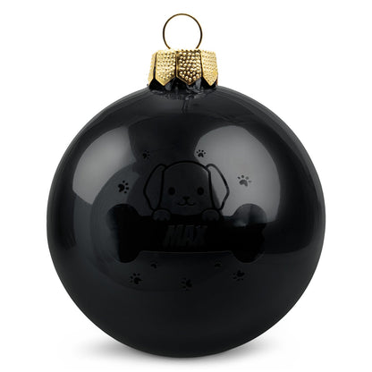 Gravierte Weihnachtskugel - Haustier - Hund & Katze