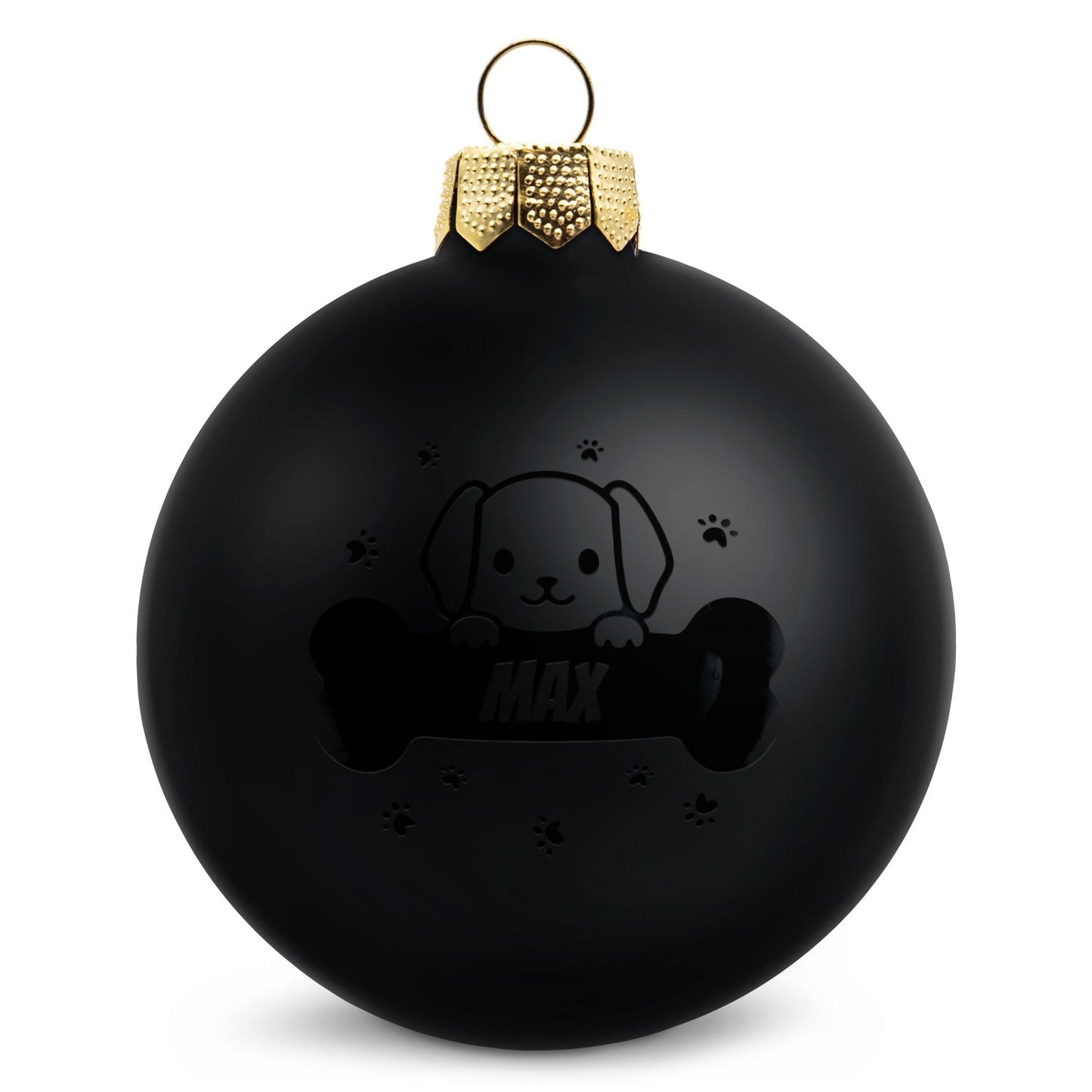 Gravierte Weihnachtskugel - Haustier - Hund & Katze