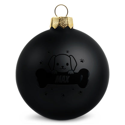 Gravierte Weihnachtskugel - Haustier - Hund & Katze